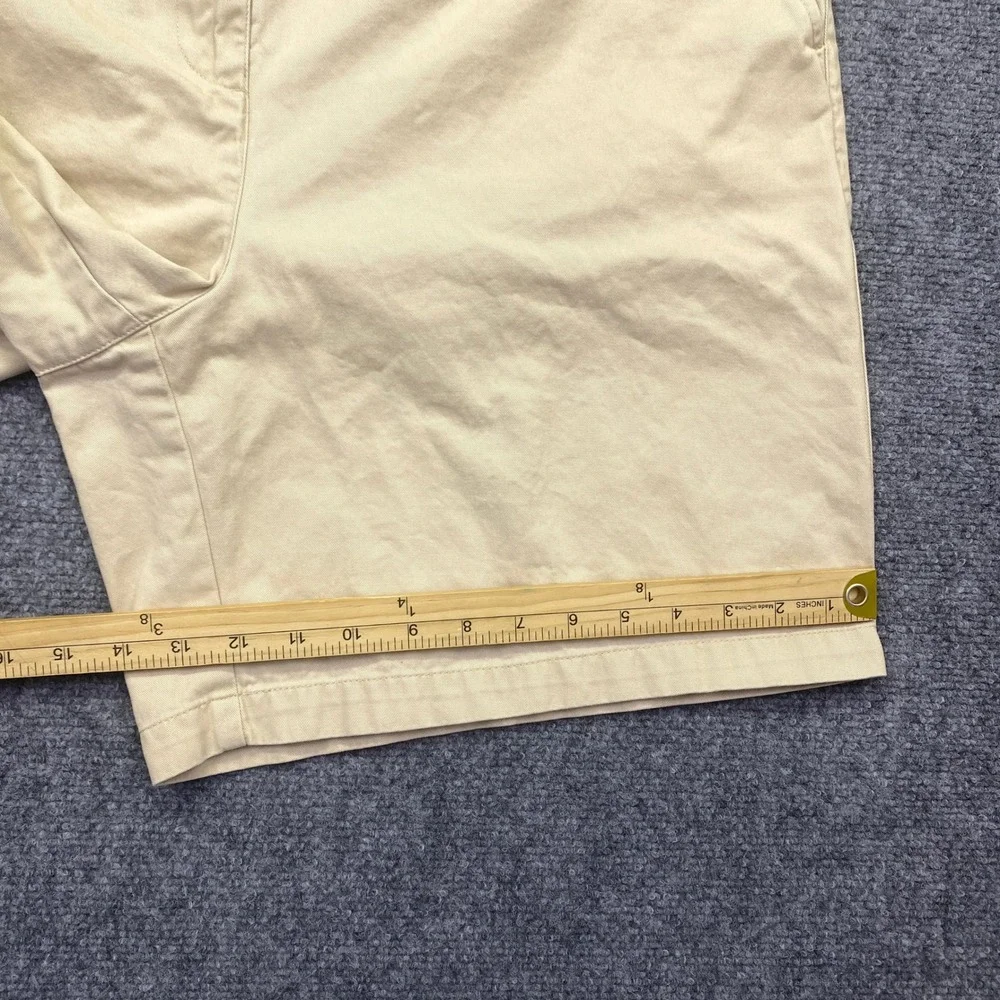 Lauren Ralph Lauren Womens 14W Khaki Tan Chino Shorts Cotton Twill Tropical